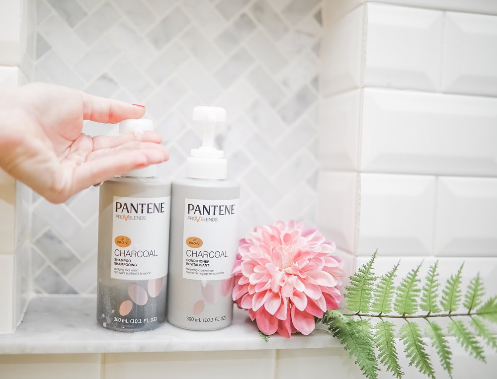PANTENE CHARCOAL COLLECTION reviewed by top Houston lifestyle blogger, Cake and Confetti
